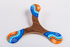 Wooden Boomerang for adults, the Barramundi