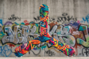 boomerang Urbain gaucher street art