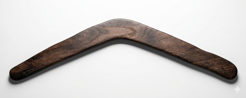 bâton de jet gaulois en noyer massif