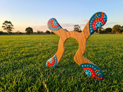 boomerang en bois Waratah quadripale