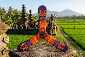 boomerang motifs indonésiens