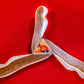 Decoratieve houten boemerang, de Wulaki
