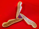 Dekorativer Bumerang aus Holz, der Wulaki