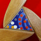 Decoratieve houten boemerang, de Wulaki