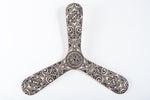 Boomerang Samoa imprimé en bois