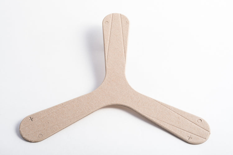 Kit di boomerang in cartone riciclato