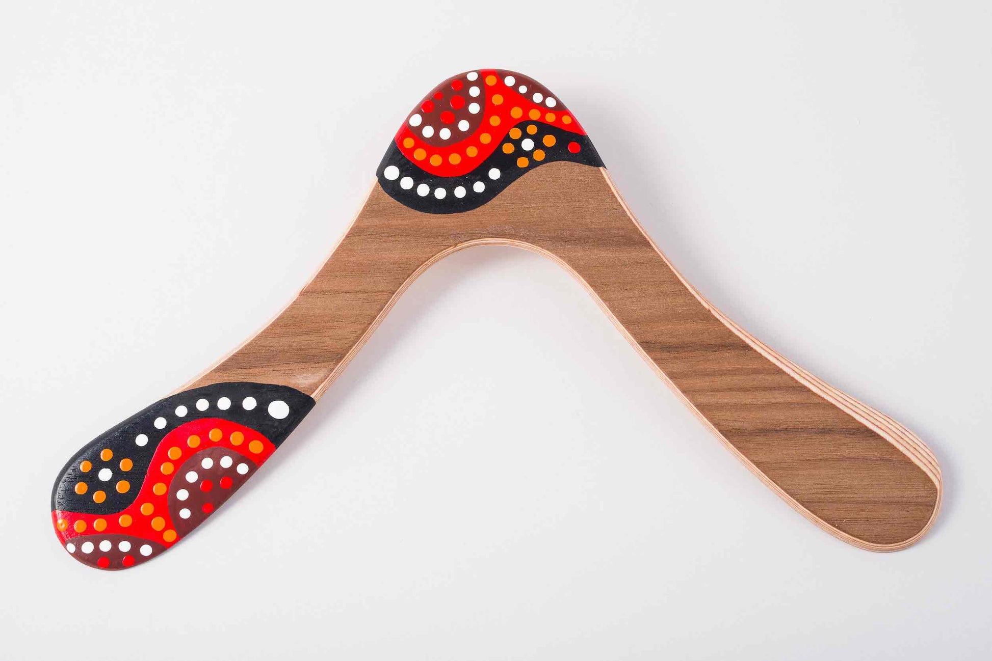 Boomerang Waak pour gaucher en bois – modèle sportif haute performance conçu pour lanceurs gauchers
