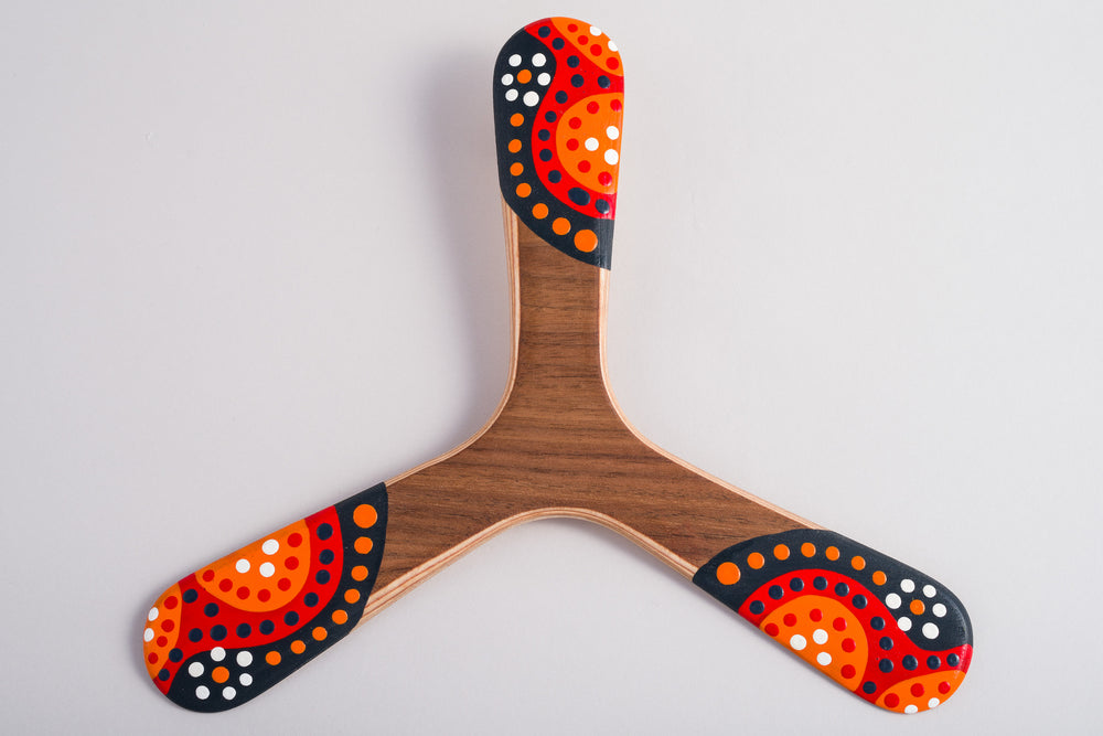 Boomerang Warukay Boomerang for left-handed (Wooden 3 Sided Boomerang)