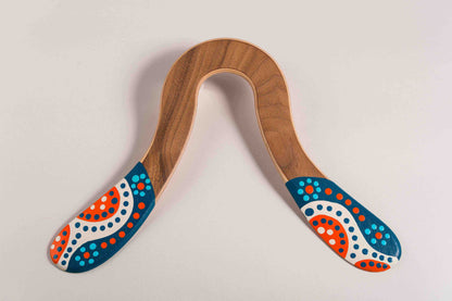 Boomerang Wawilak en bois – modèle aborigène australien haute performance pour lancer sportif