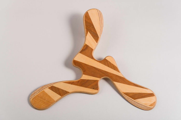 Boomerang in legno Yallingup, finitura intarsio