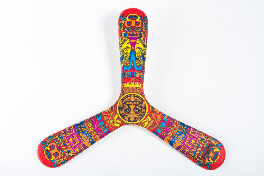 Boomerang Maya en bois 