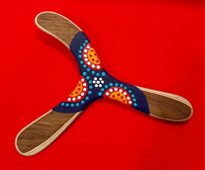 Boomerang Waramba pour gaucher en bois – modèle sportif haute performance, conçu pour lanceurs gauchers